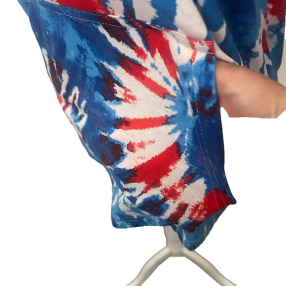 - LularoeTie-Dye Hoodie in Red, White, and Blue - Picture 11 of 11